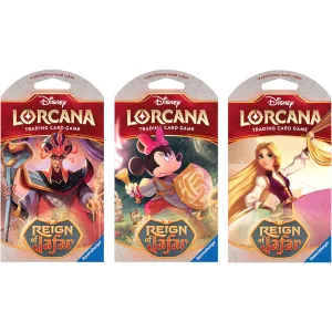 Disney Lorcana Trading Card Game Reign Of Jafar Sleeved Booster Pack