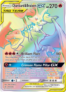 Eclipse Cósmico Charizard y Braixen GX 251/236