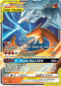 Lazos inquebrantables Reshiram y Charizard GX 20/214