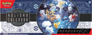 Calendario festivo Pokémon 2023 Vinticards.be frente